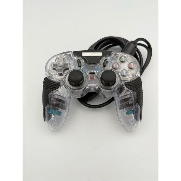 Gamestop Clear PS2 PlayStation 2 Wired Dual Shock Video Game Controller - Picture 1 of 6